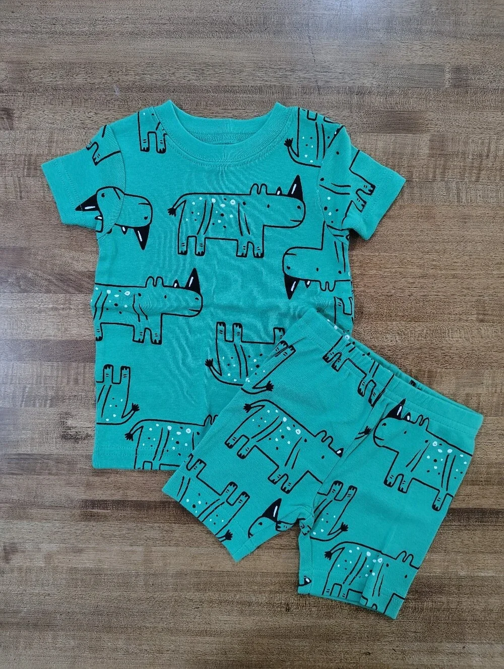 Carter's Multi- Pajama Sets Safari Green, Shark Gray, Safari White, Shark Coral